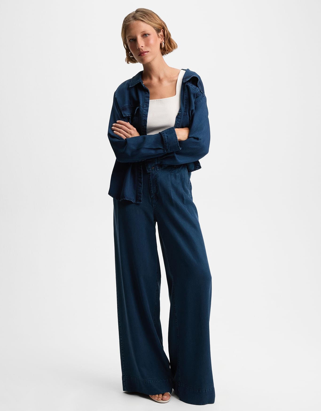 Calça Pantalona Liocel Jeans