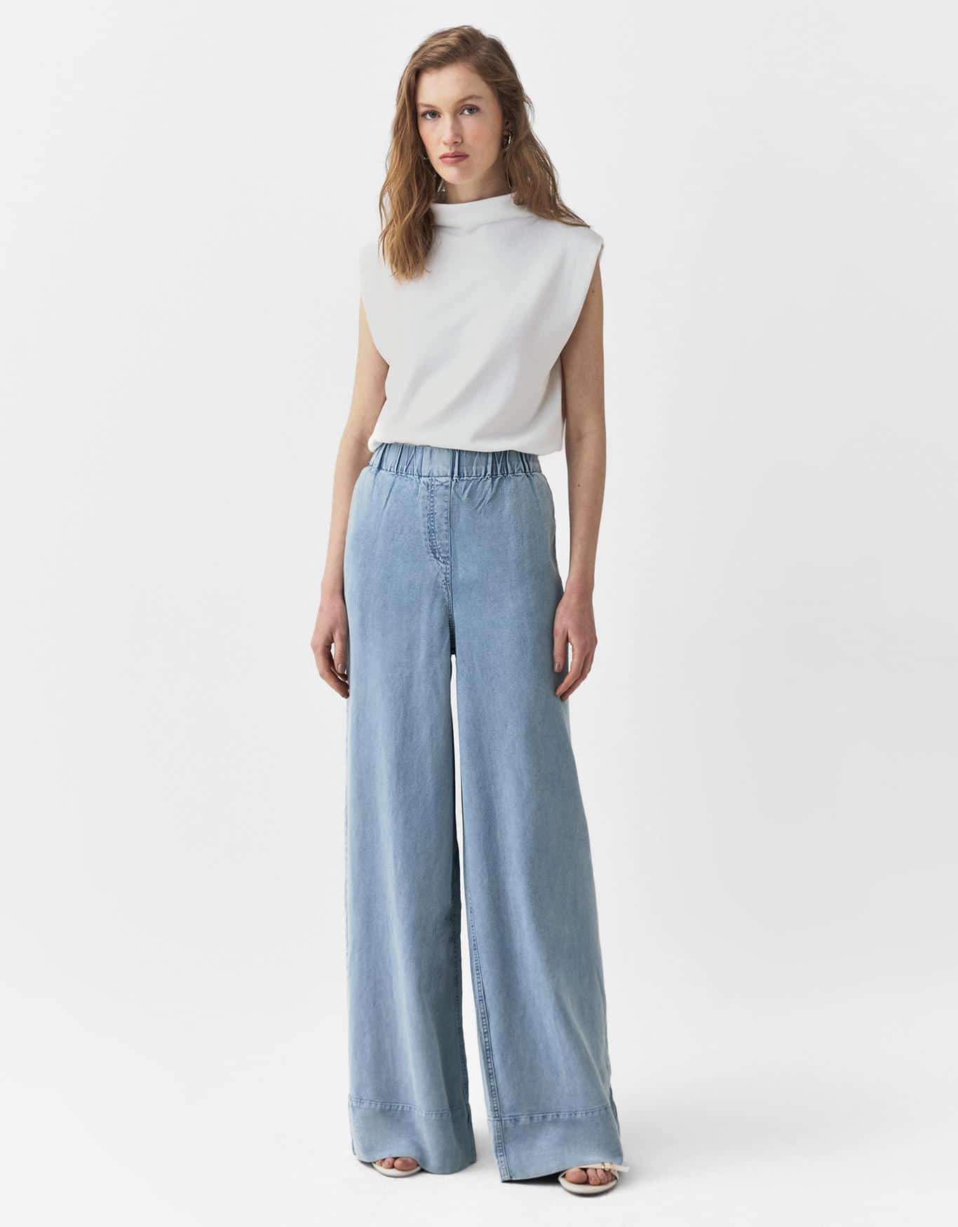 Calça Pantalona Liocel Jeans