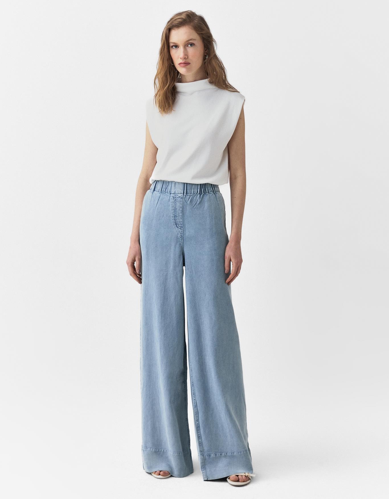 Calça Pantalona Liocel Jeans