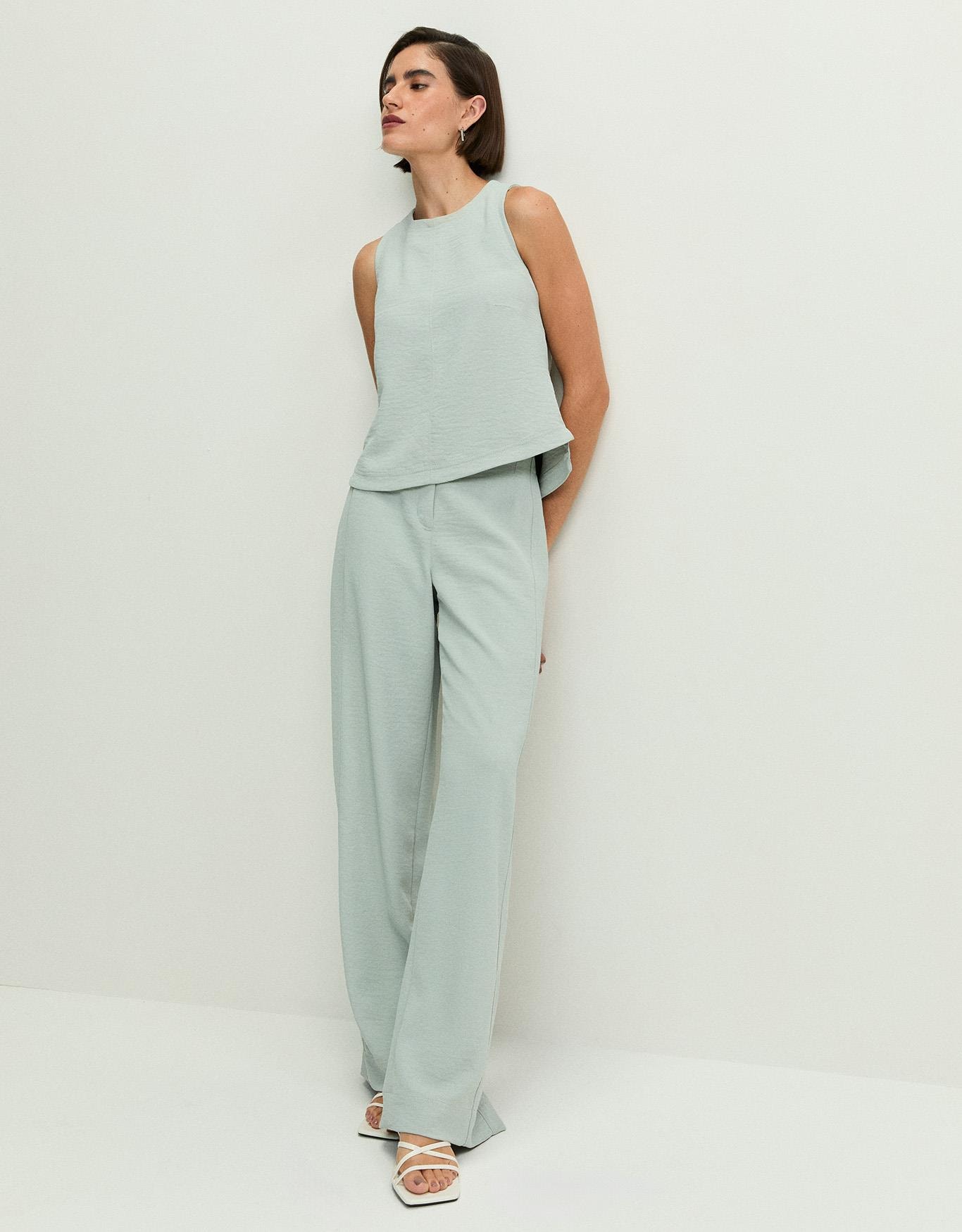 Calça Pantalona Pespontado