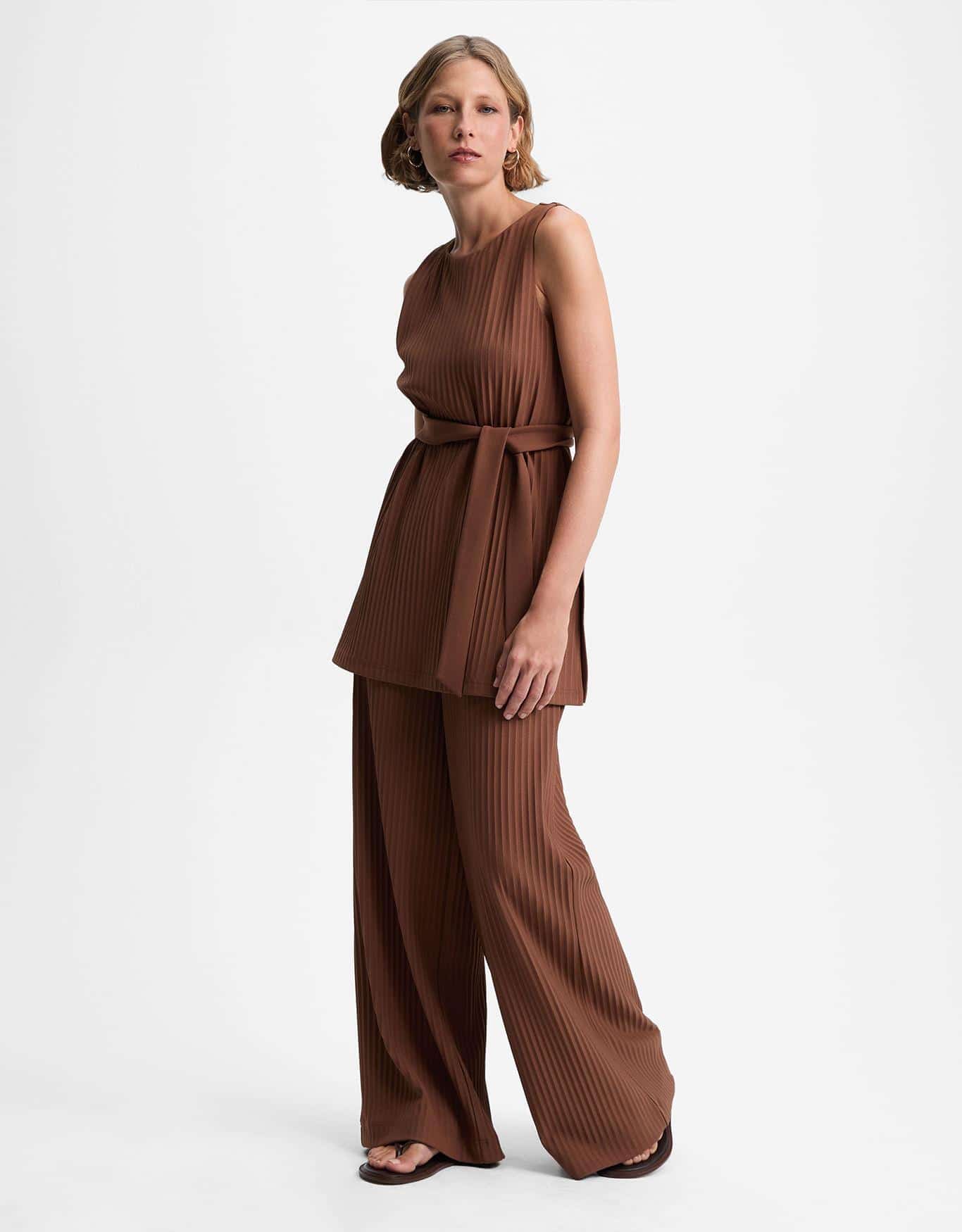 Calça Pantalona Plissado 360