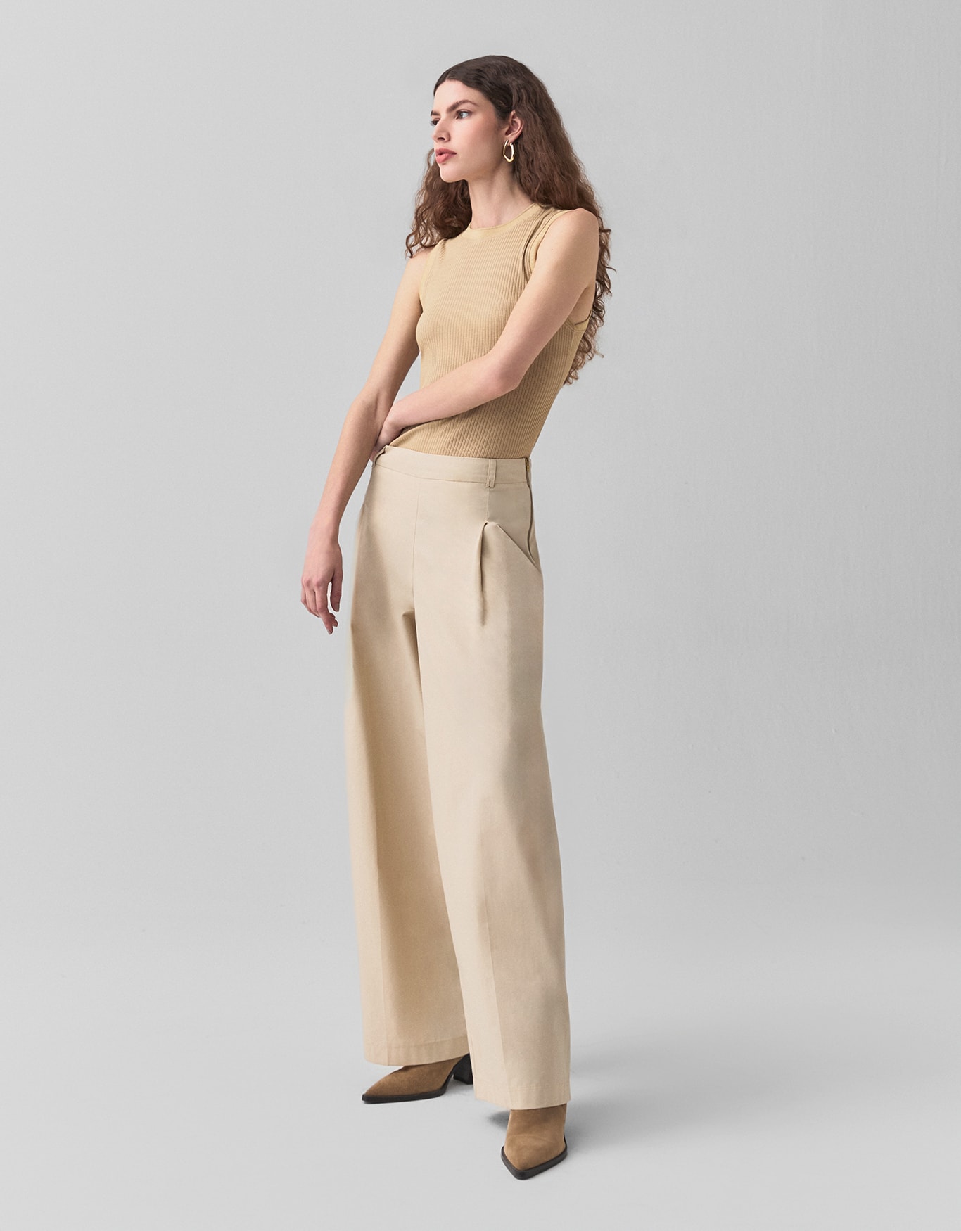 Calça Pantalona Ziper