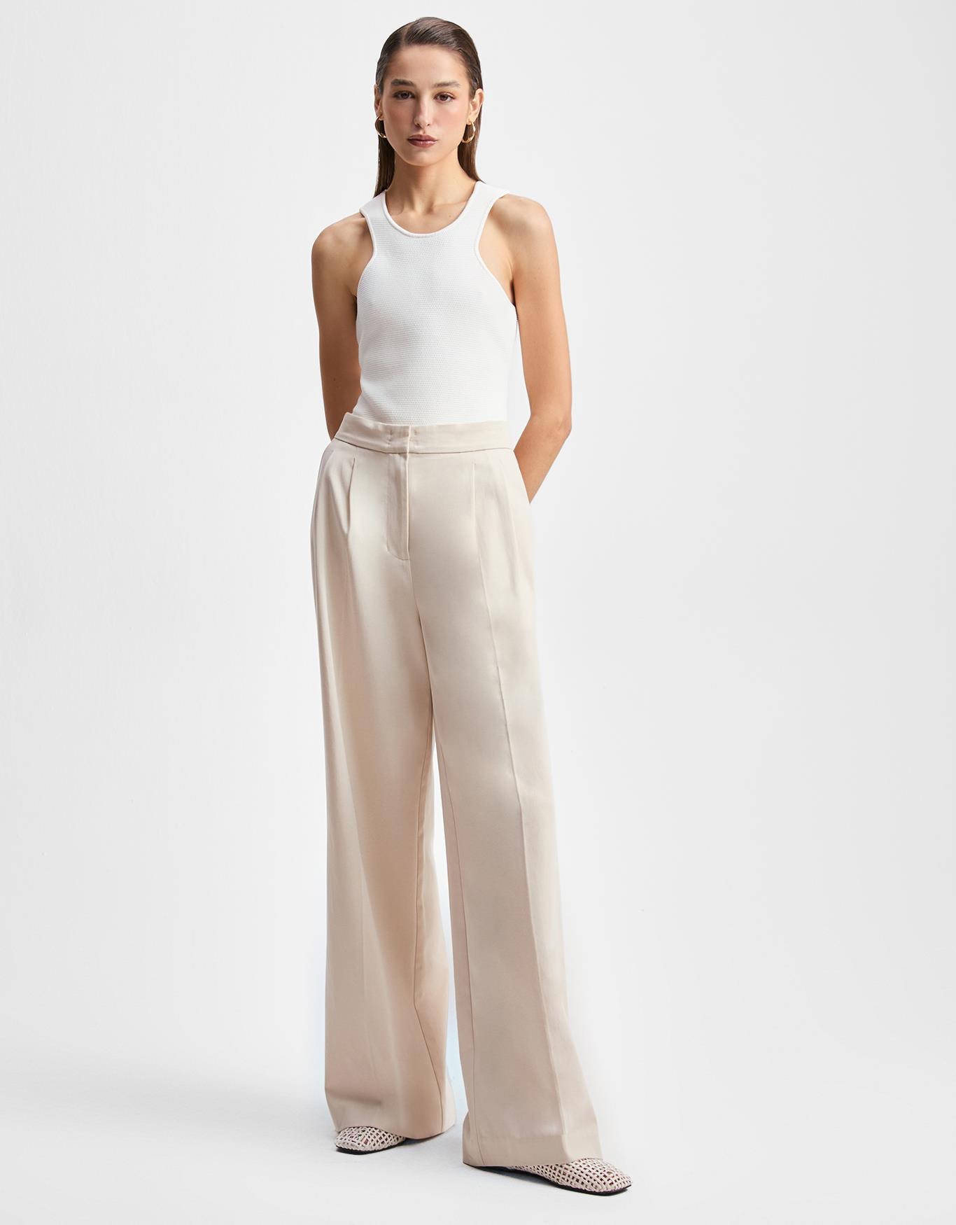 Calça Pregas Alfaiatada