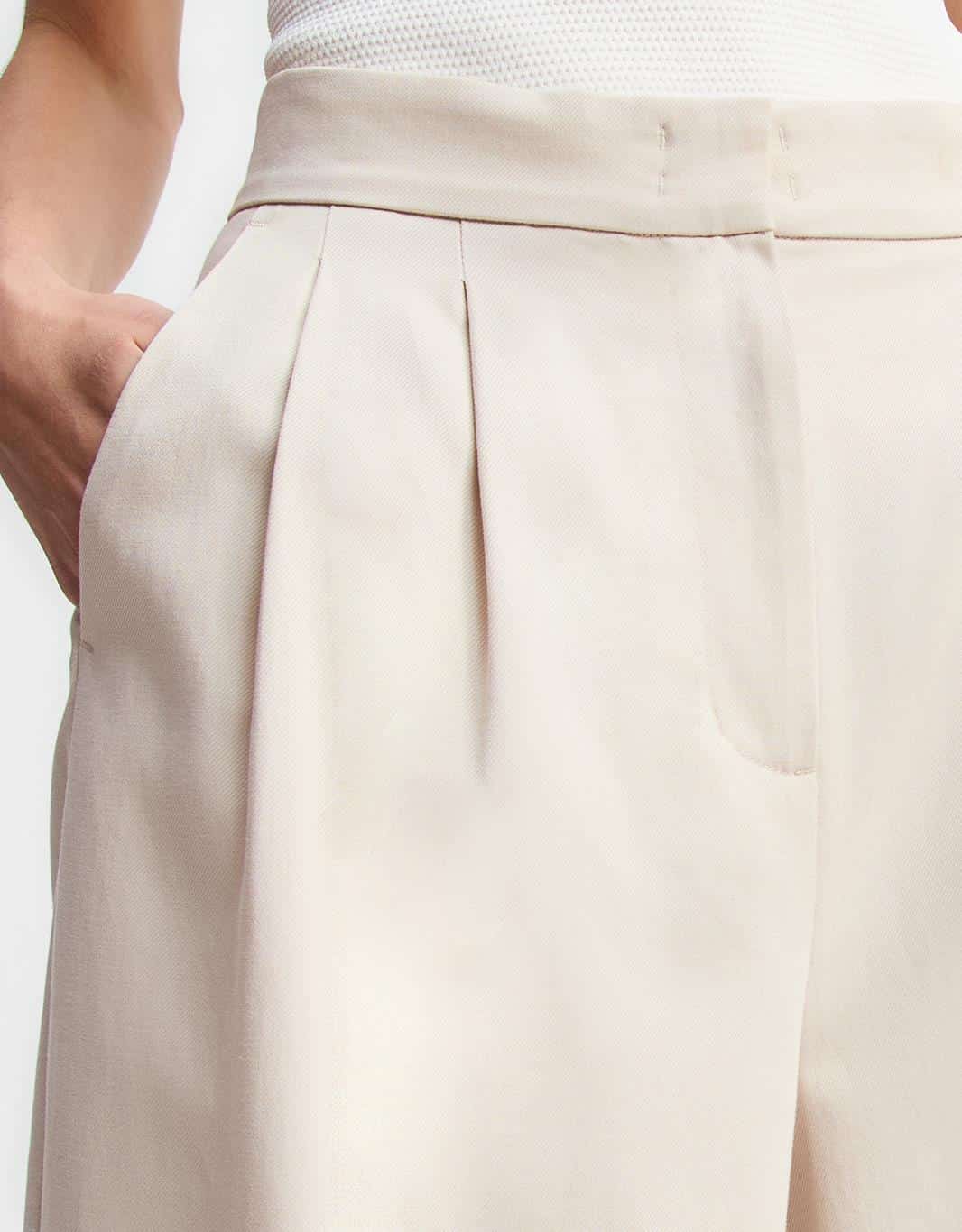 Calça Pregas Alfaiatada