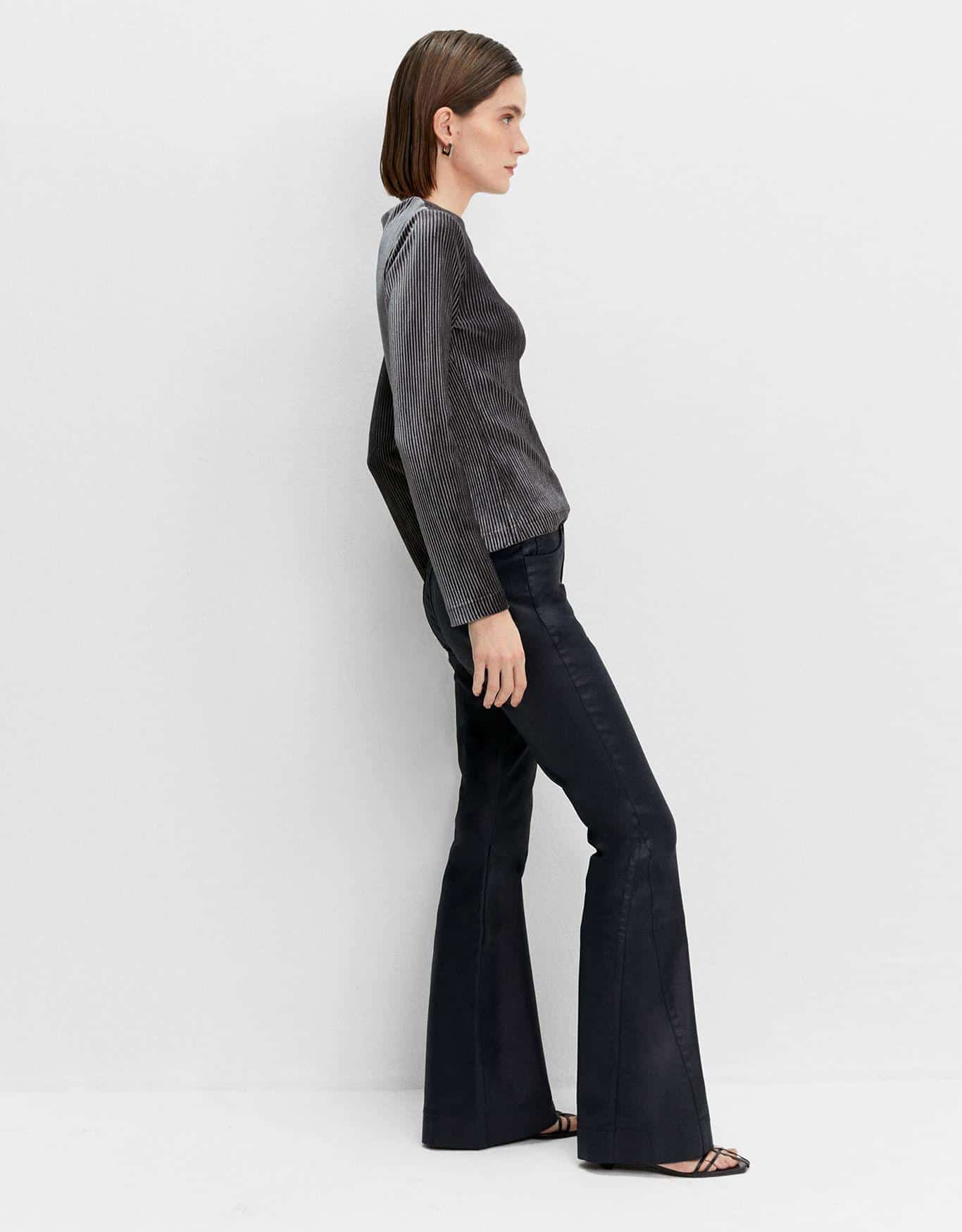 Calça Resinada Boot Cut