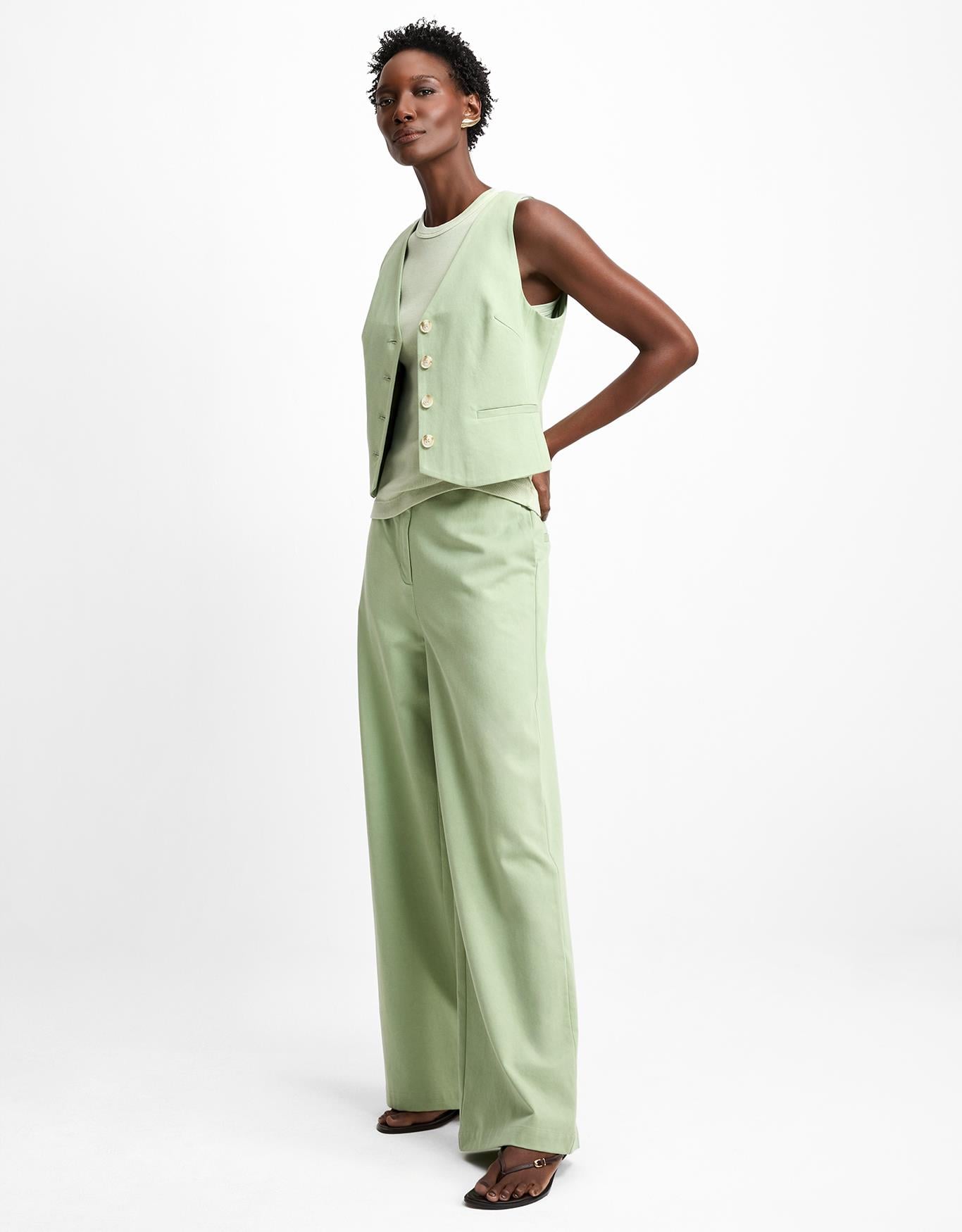 Calça Reta Alfaiatada