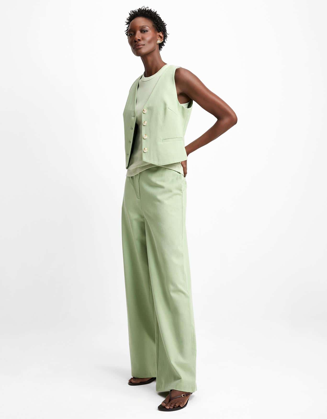 Calça Reta Alfaiatada