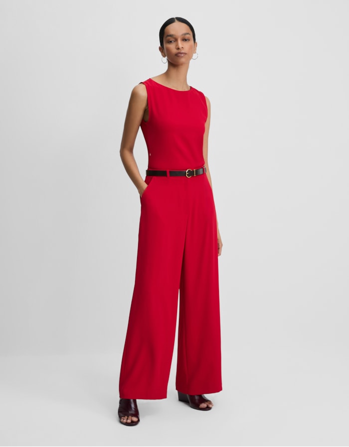 Shoulder — Calça Reta Alfaiatada Vermelho