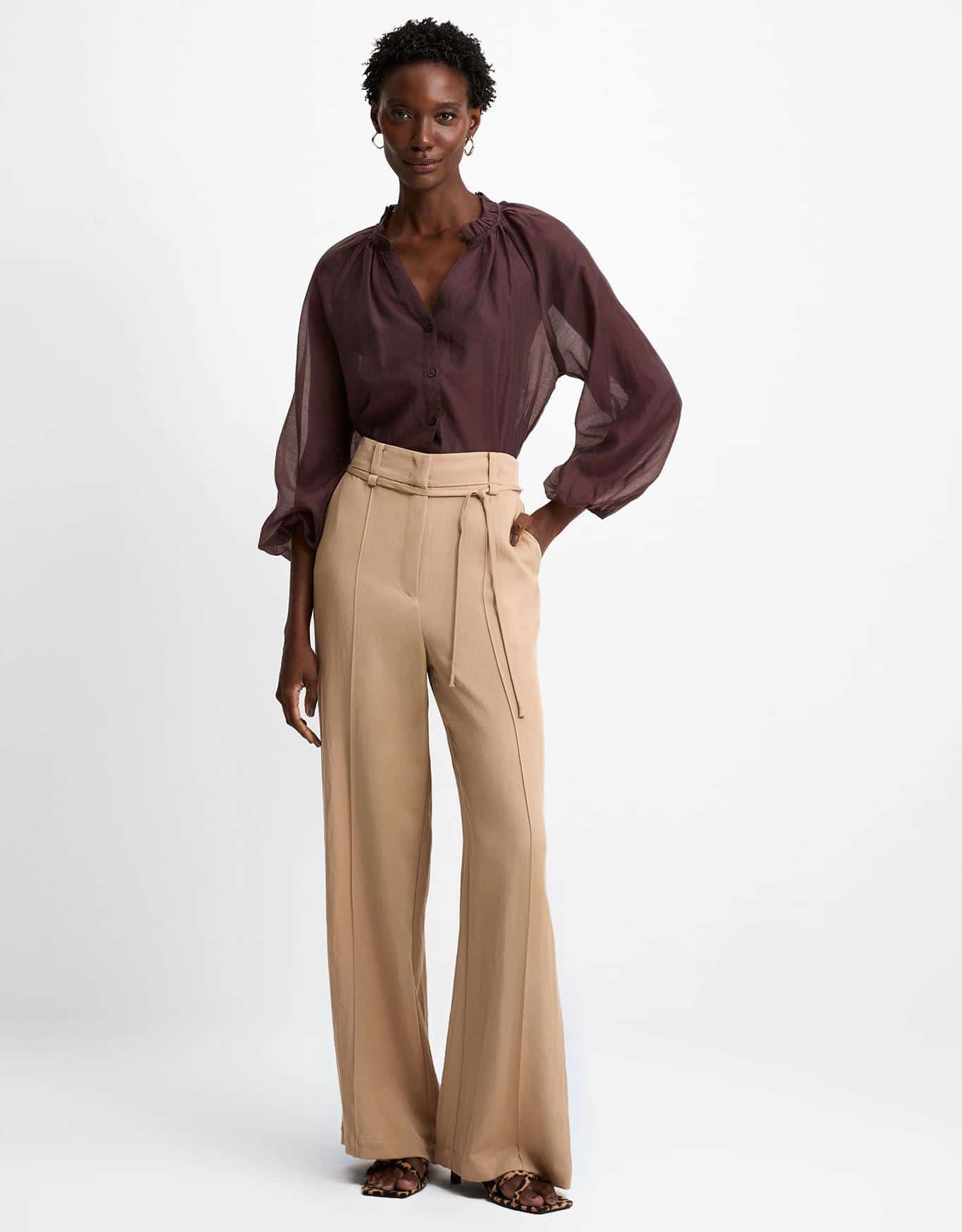 Calça Reta Amarração