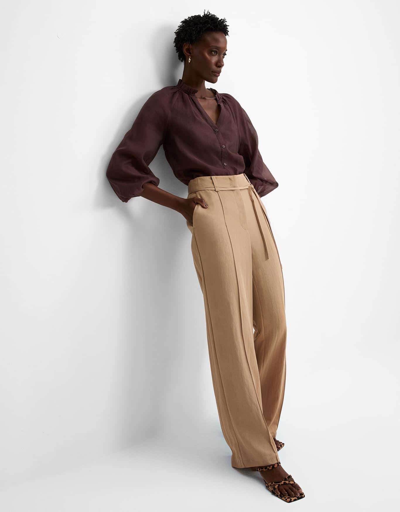 Calça Reta Amarração