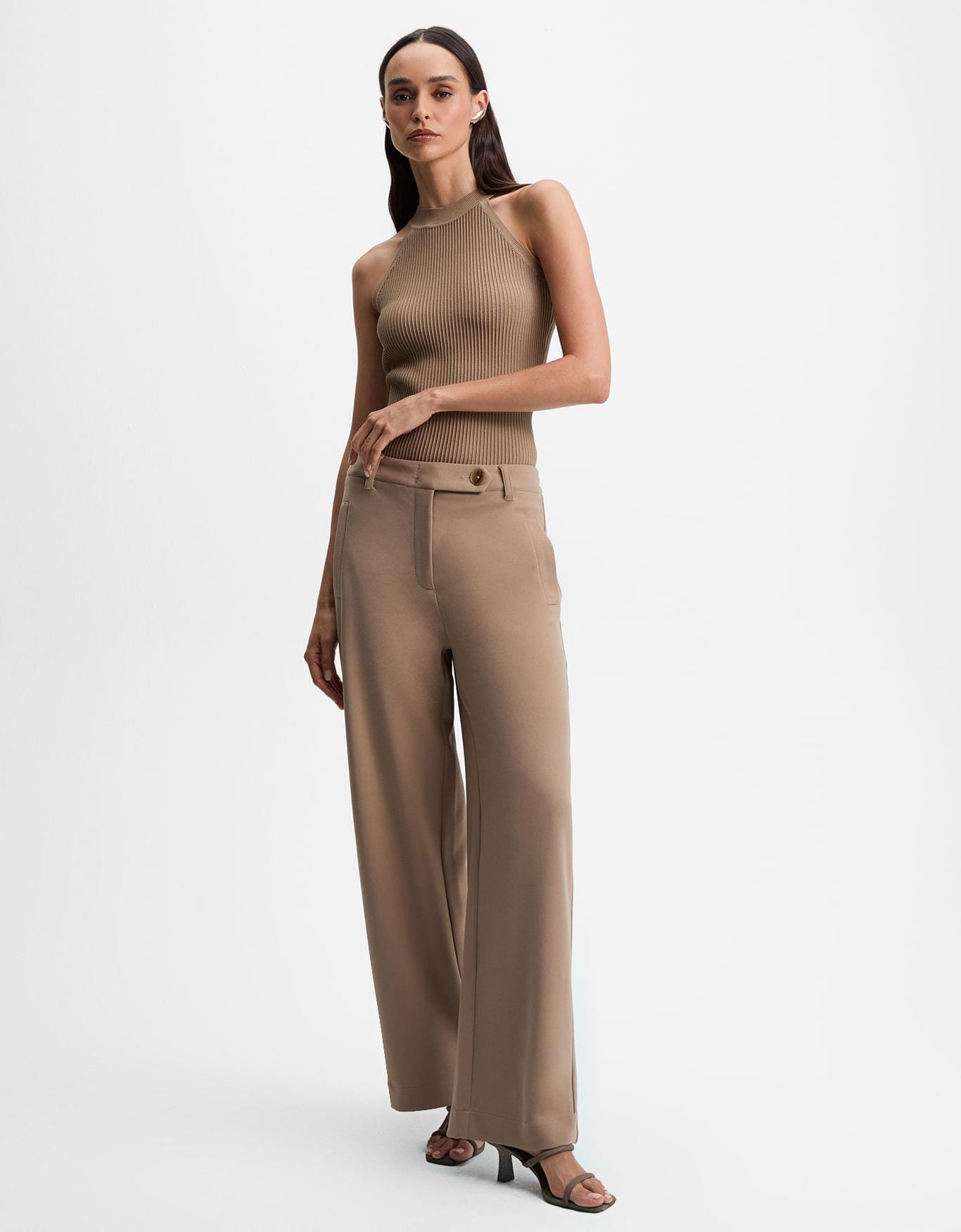 Calça Reta Crepe 360