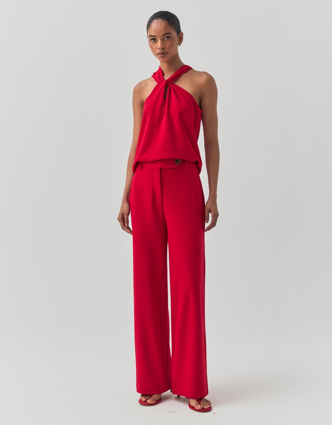 Calça Reta Crepe 360