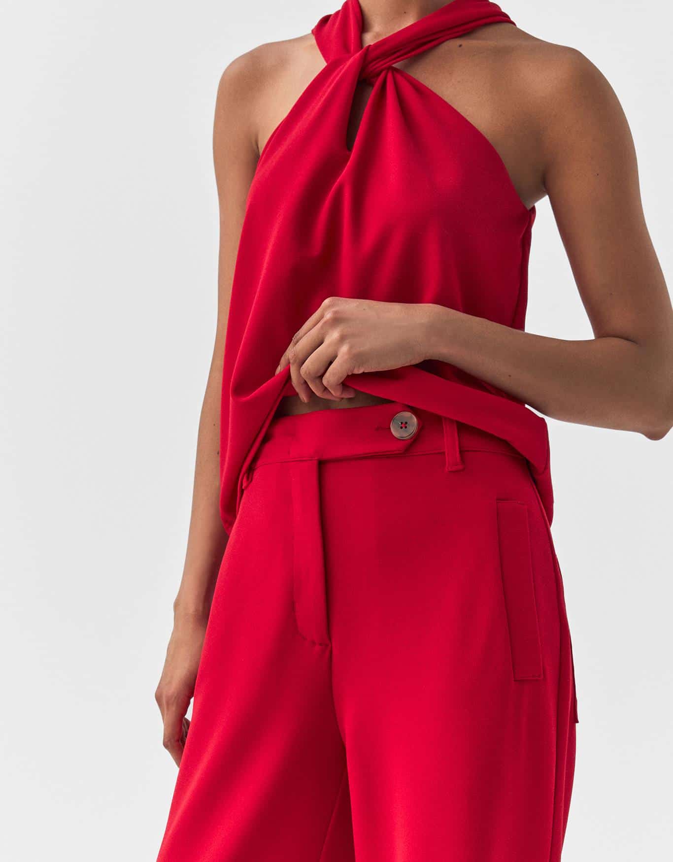 Calça Reta Crepe 360