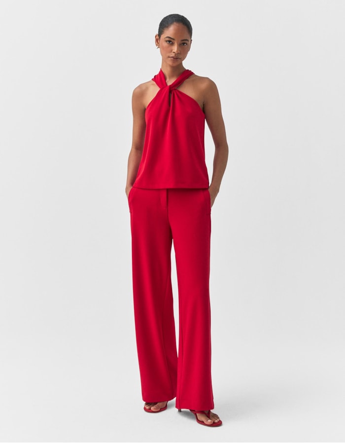 Shoulder — Calça Reta Crepe 360