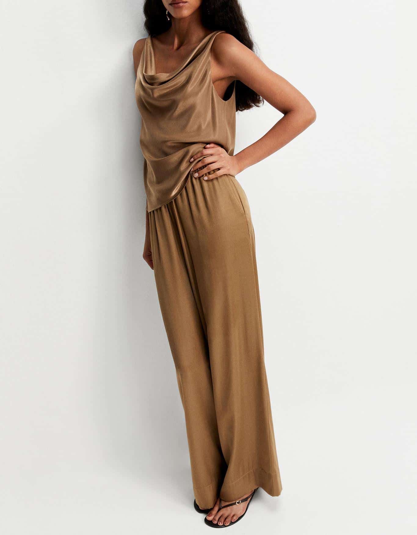 Calça Reta Elástico Cós