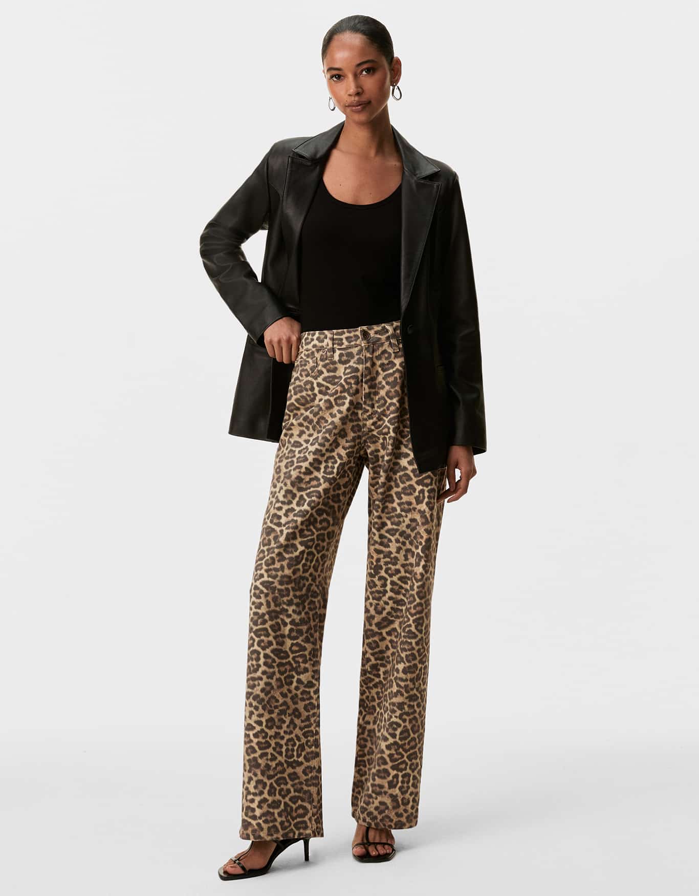 Calça Reta Estampada