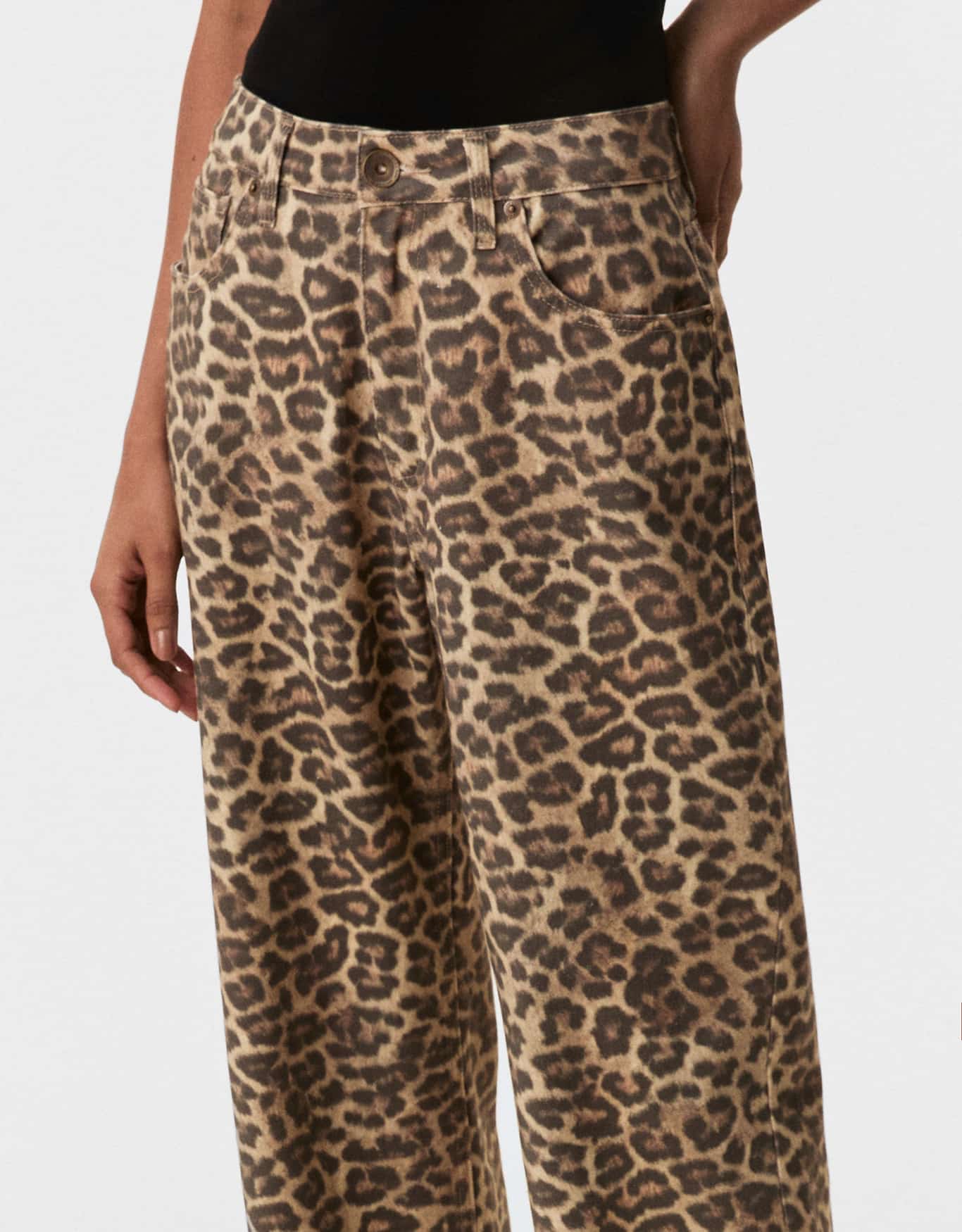 Calça Reta Estampada