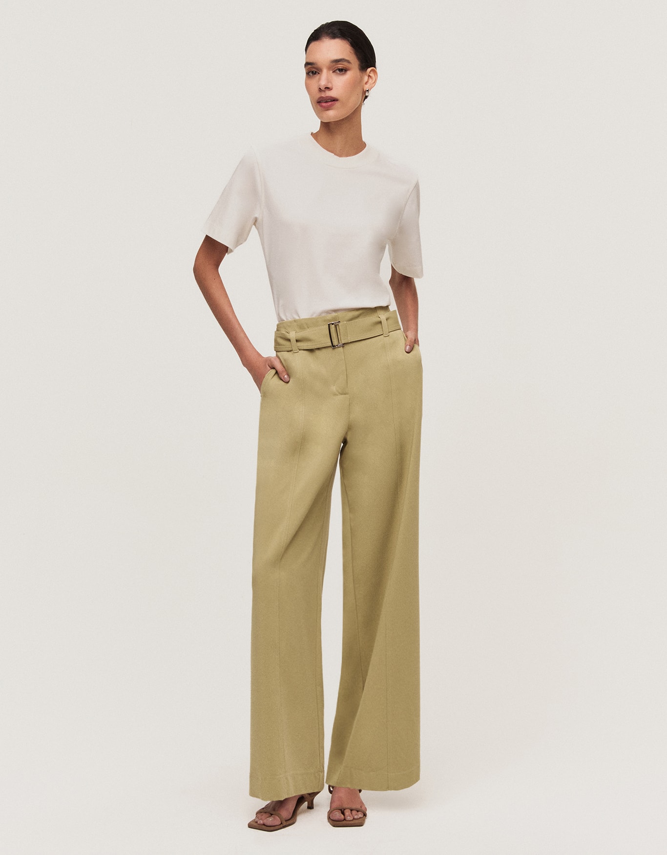 Calça Reta Faixa