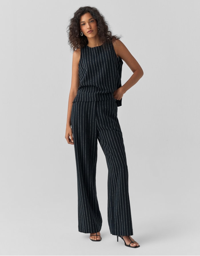 Shoulder — Calça Reta Fio Tinto