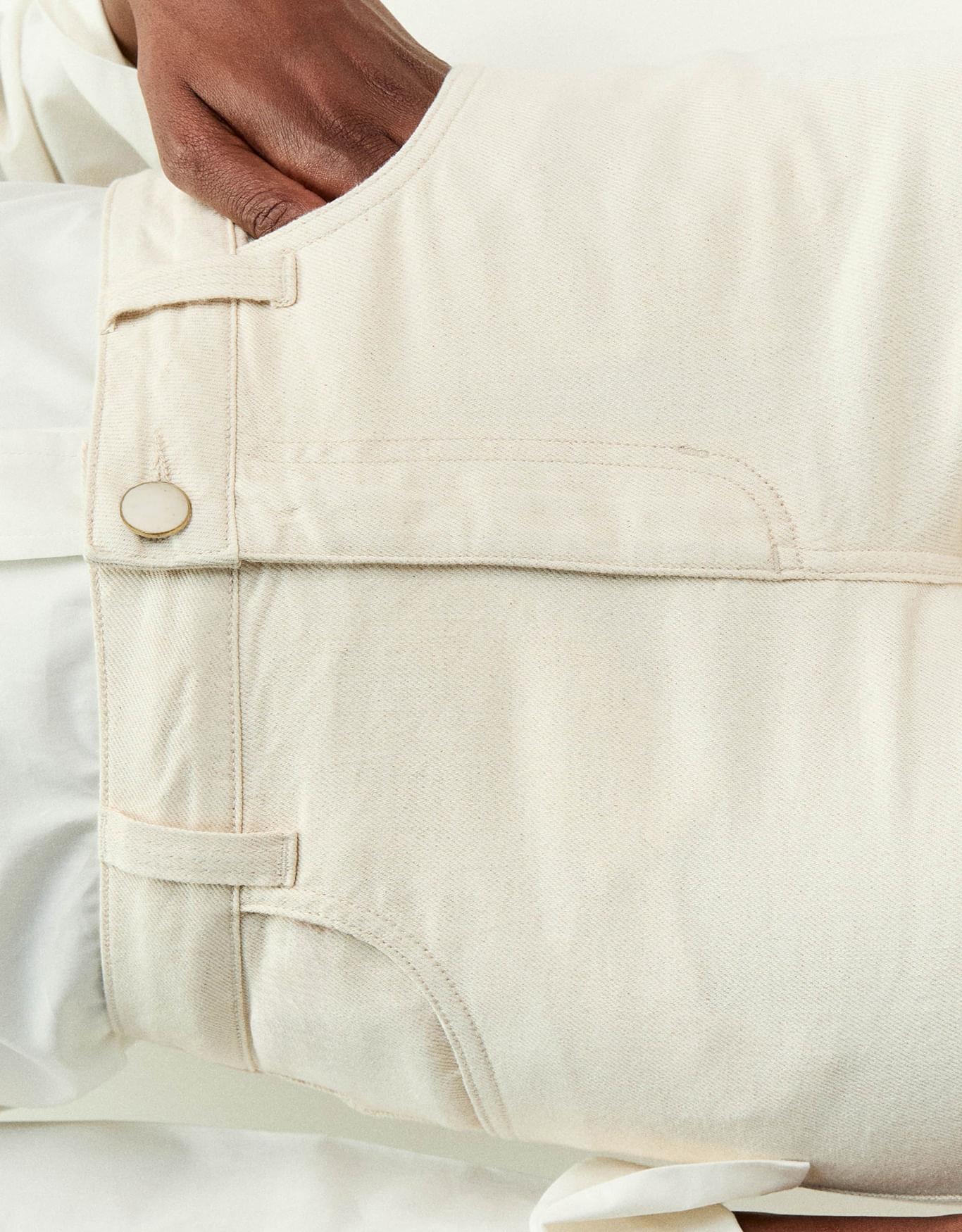 Calça Reta Natural Five Pockets