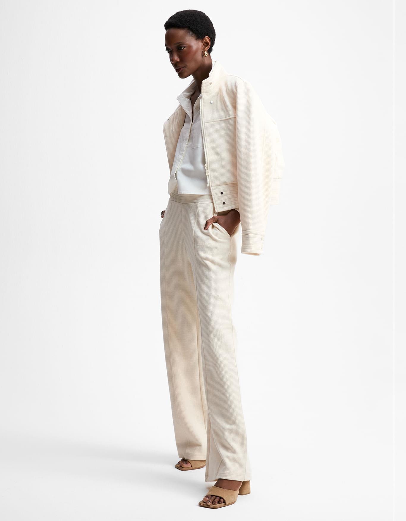 Calça Reta Textura 360