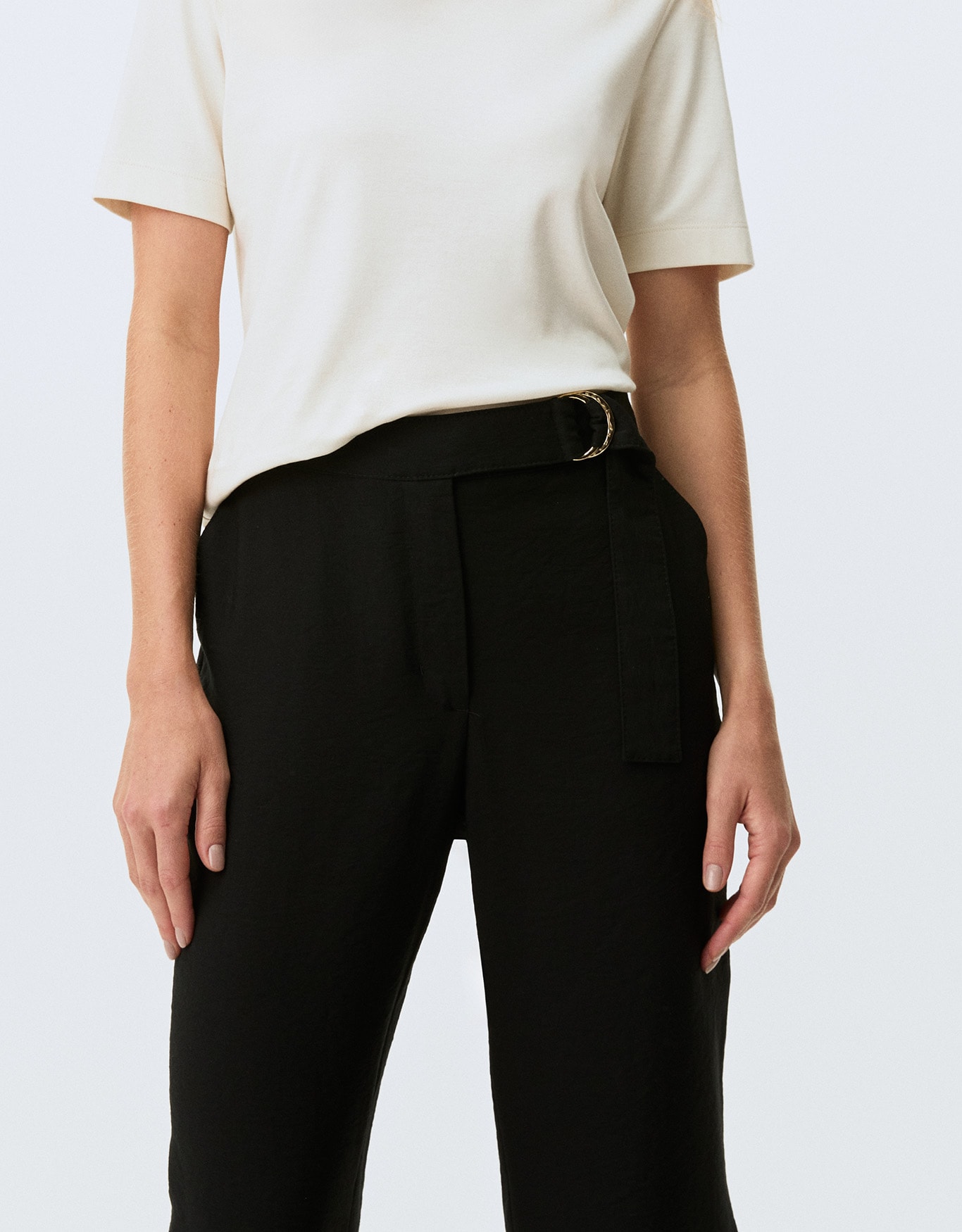 Calça Reta Transpasse