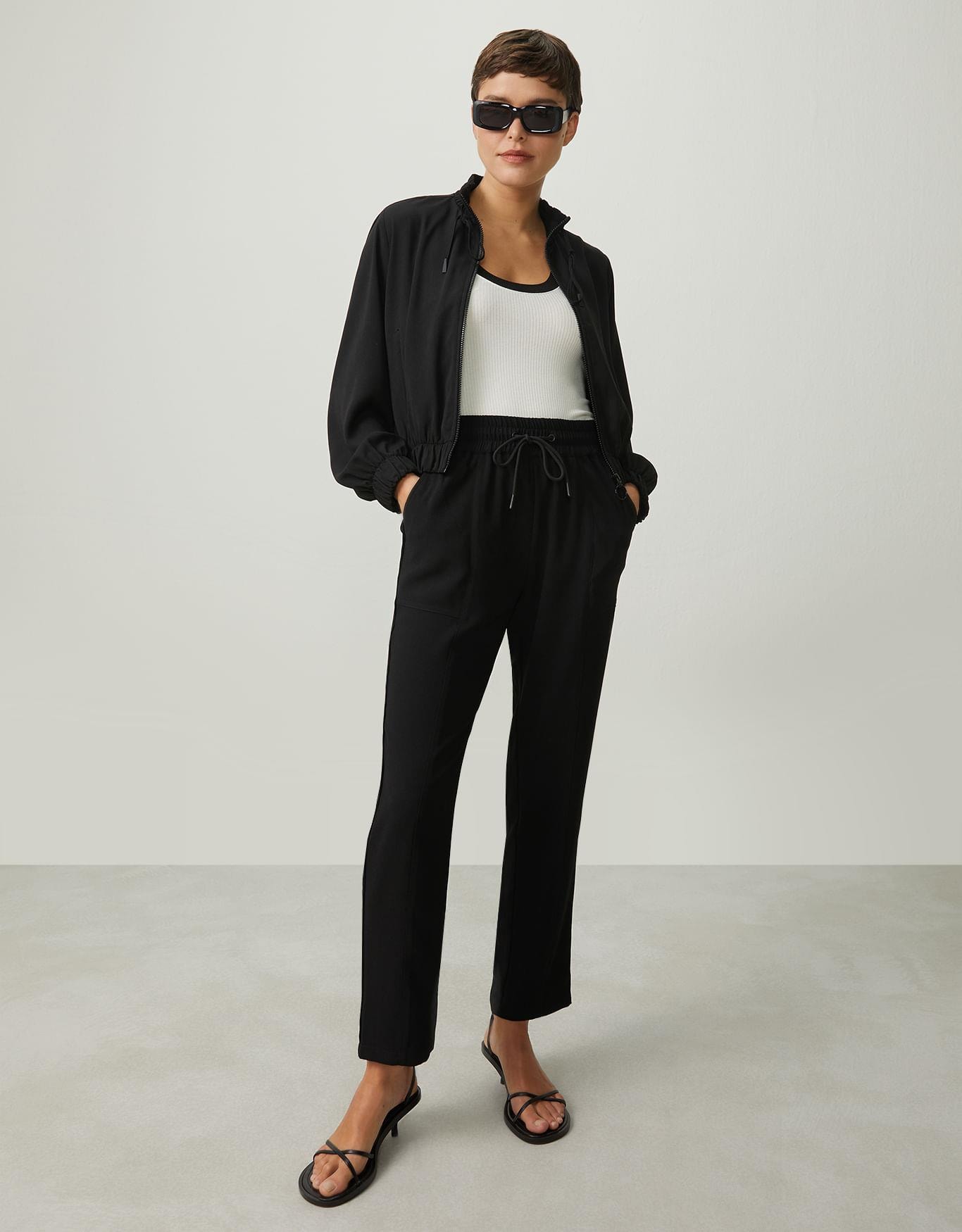 Calça Salvador Com Elástico Preta