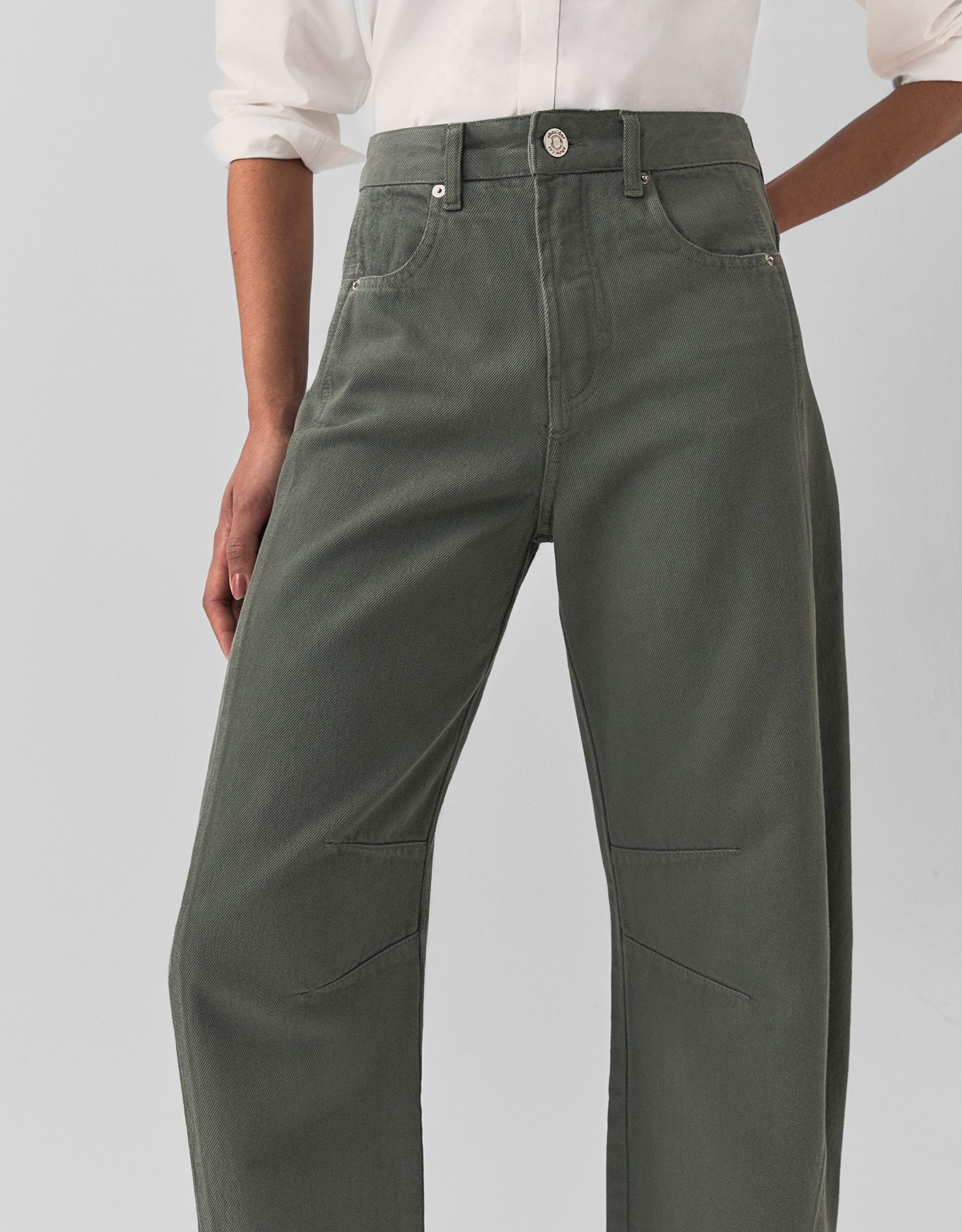 Calça Sarja Baggy Pences