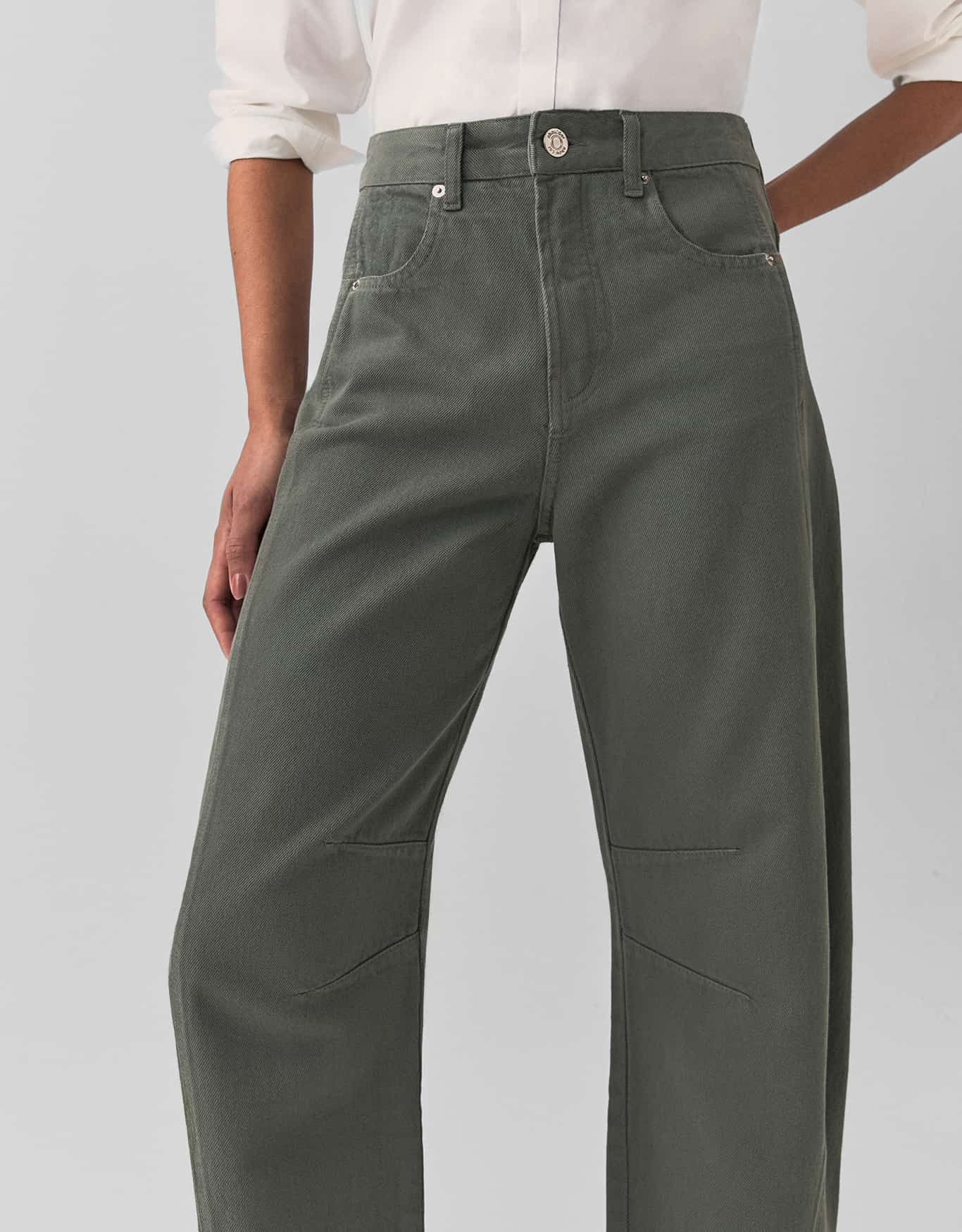 Calça Sarja Baggy Pences