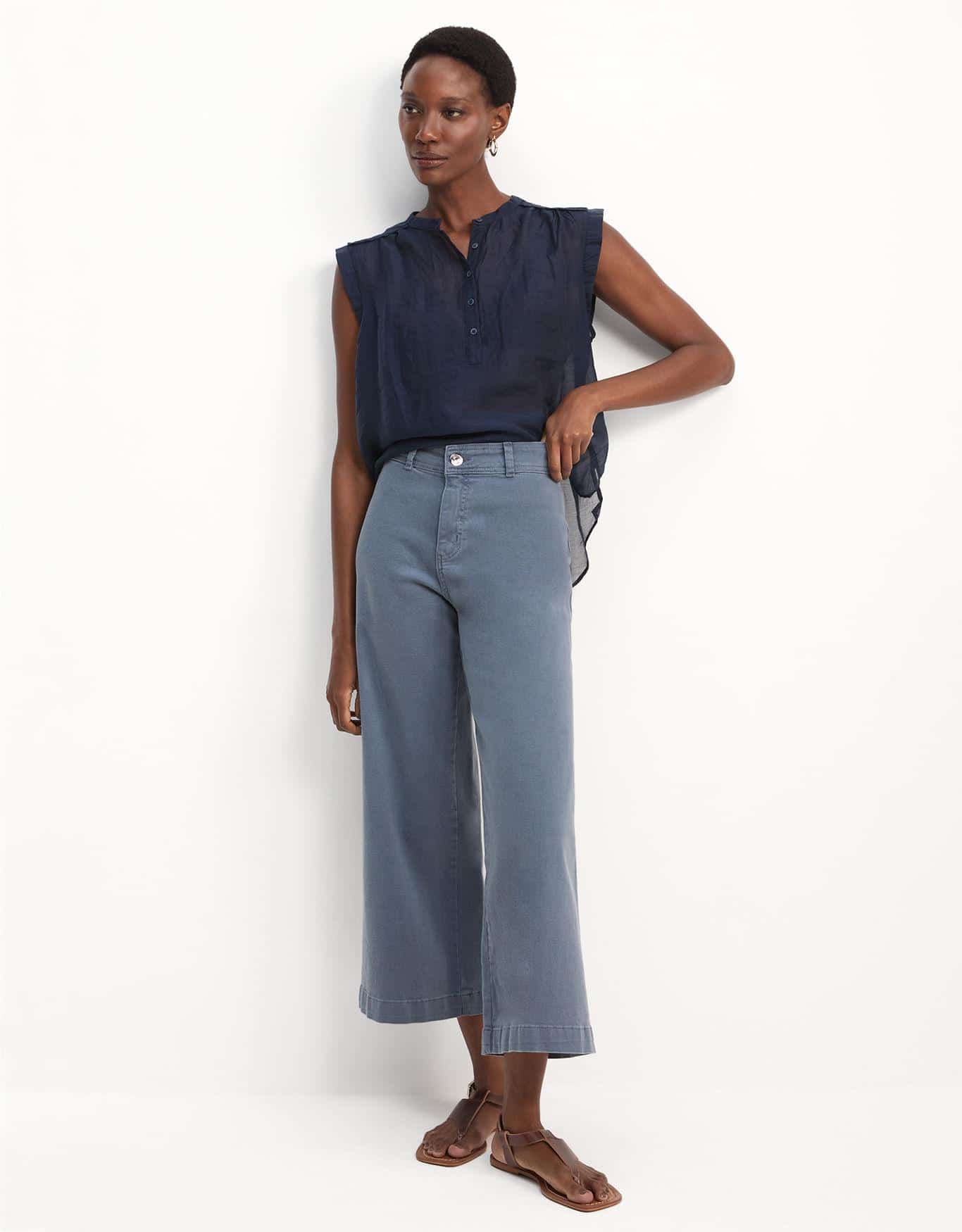 Calça  Sarja Pantacourt