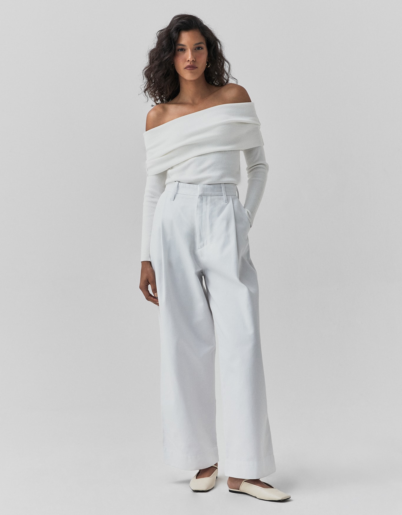 Calça Sarja Pregas