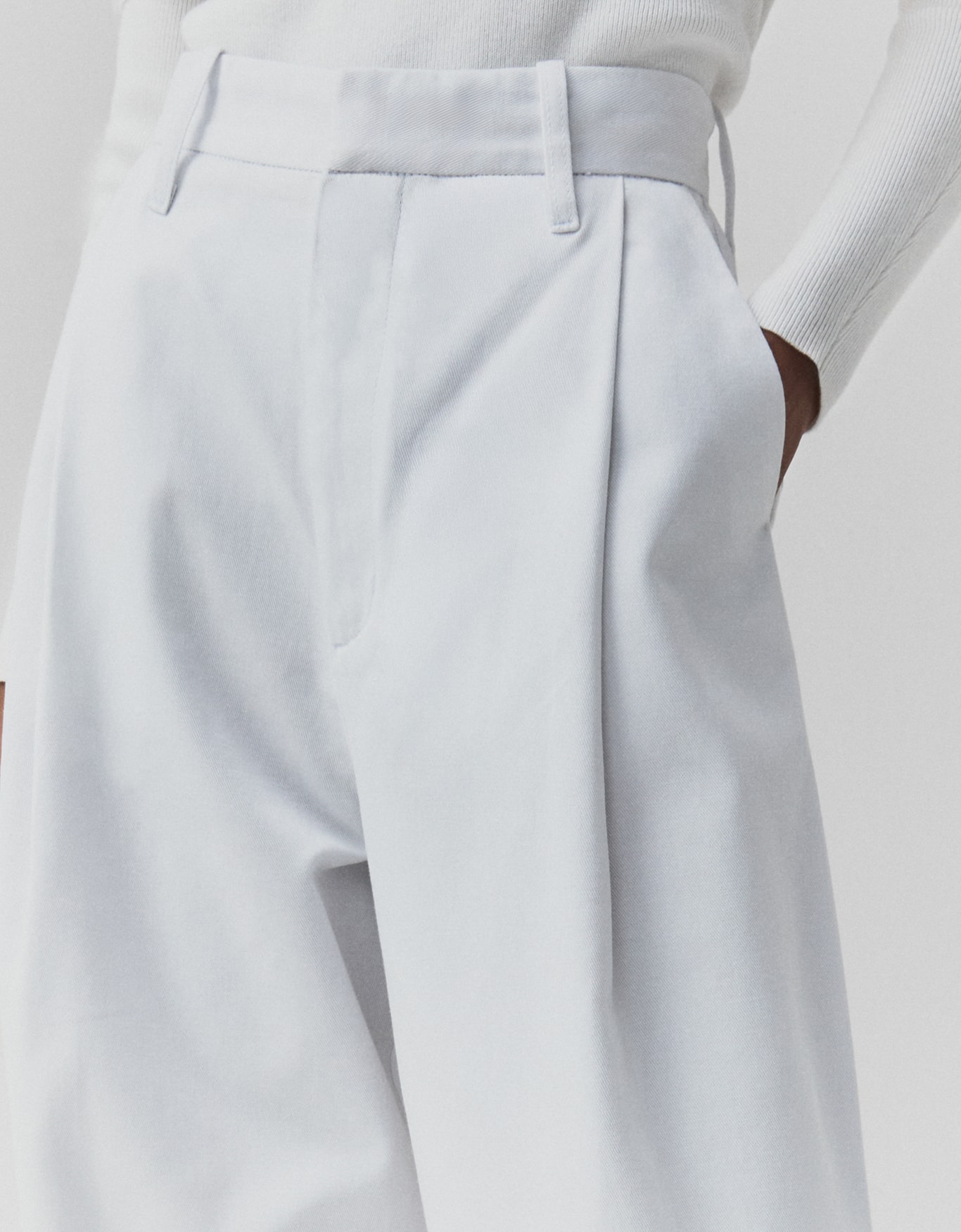 Calça Sarja Pregas