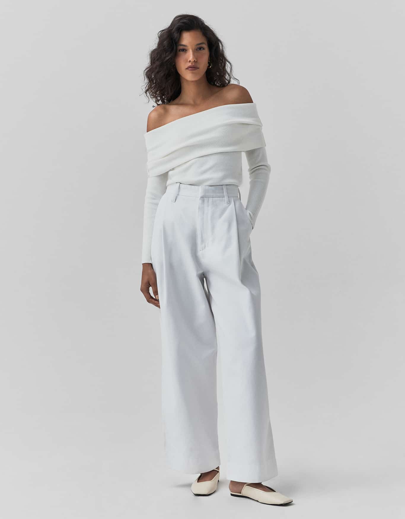 Calça Sarja Pregas