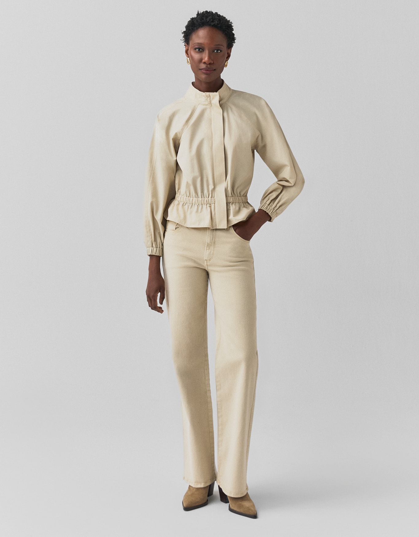 Calça Sarja Reta Five Pockets