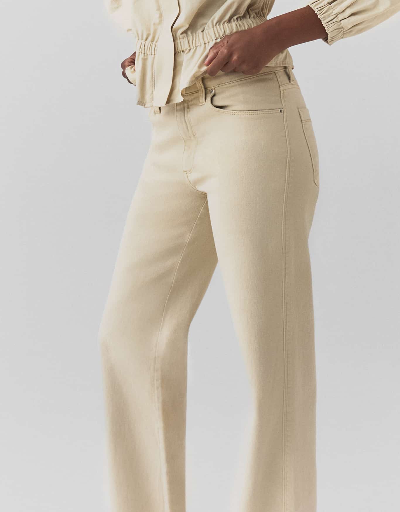 Calça Sarja Reta Five Pockets