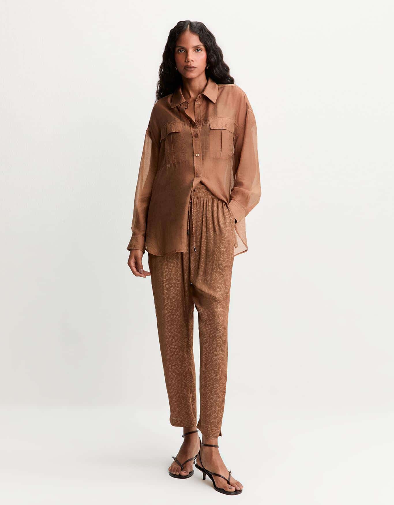 Calça Slim Amarração