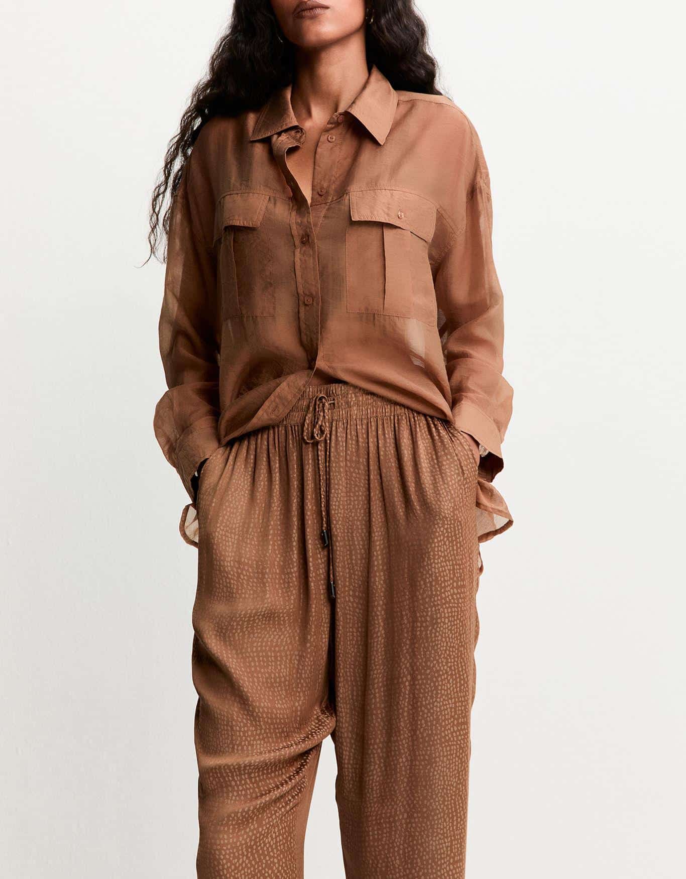 Calça Slim Amarração