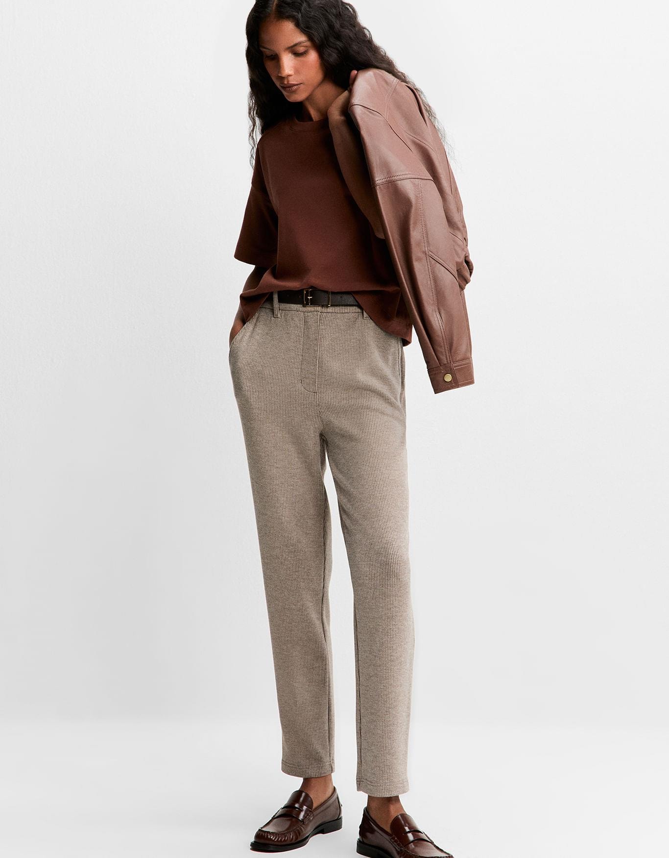 Calça Slim Canelado 360