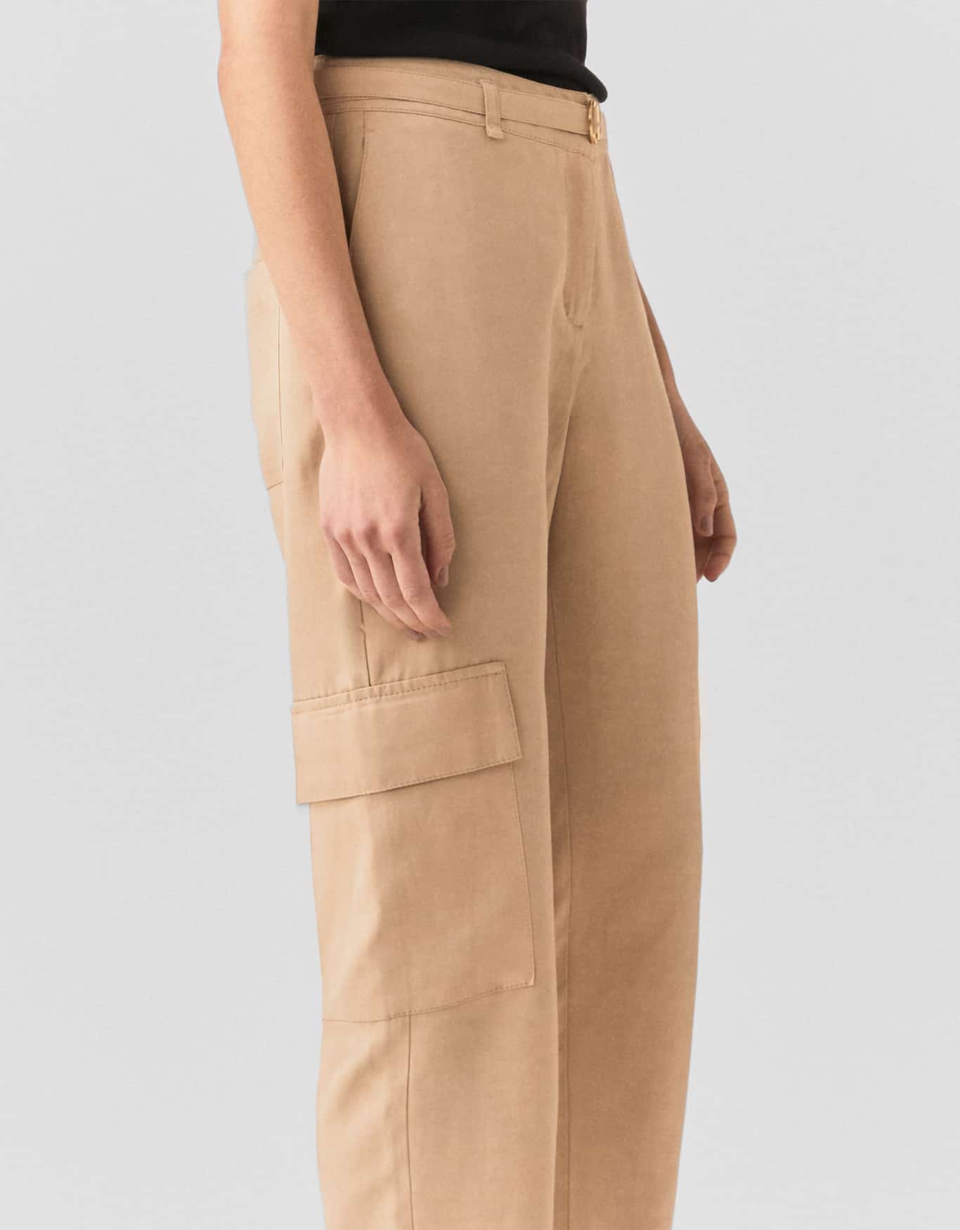 Calça Slim Cargo Cinto