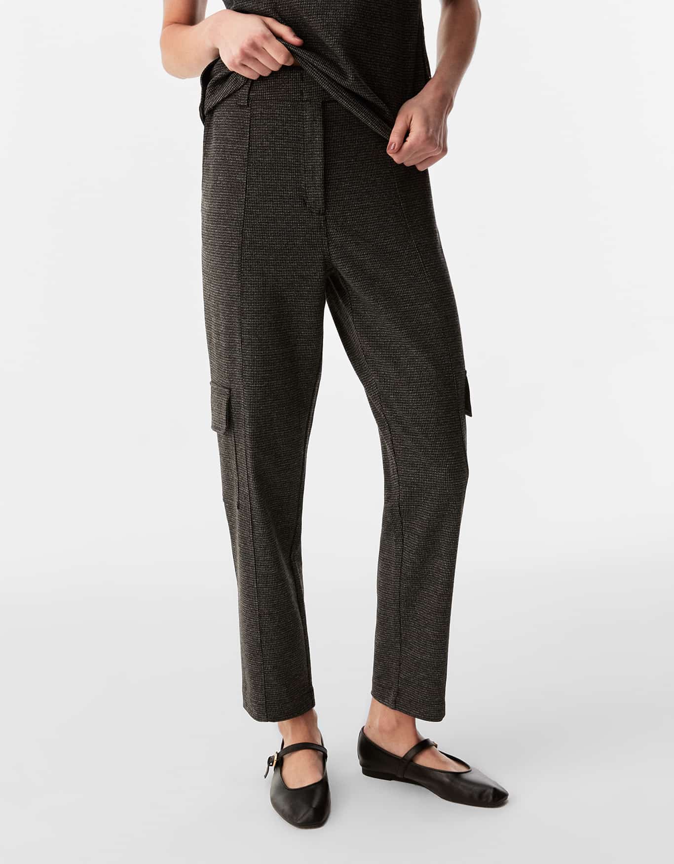 Calça Slim Cargo Pied Di Poule 60