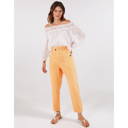 Calça Slim Clochard Bolso Aparente