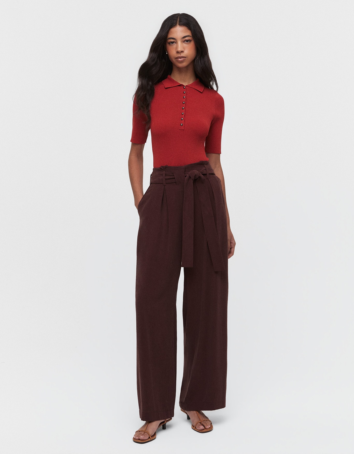 Calça Wide Amarração