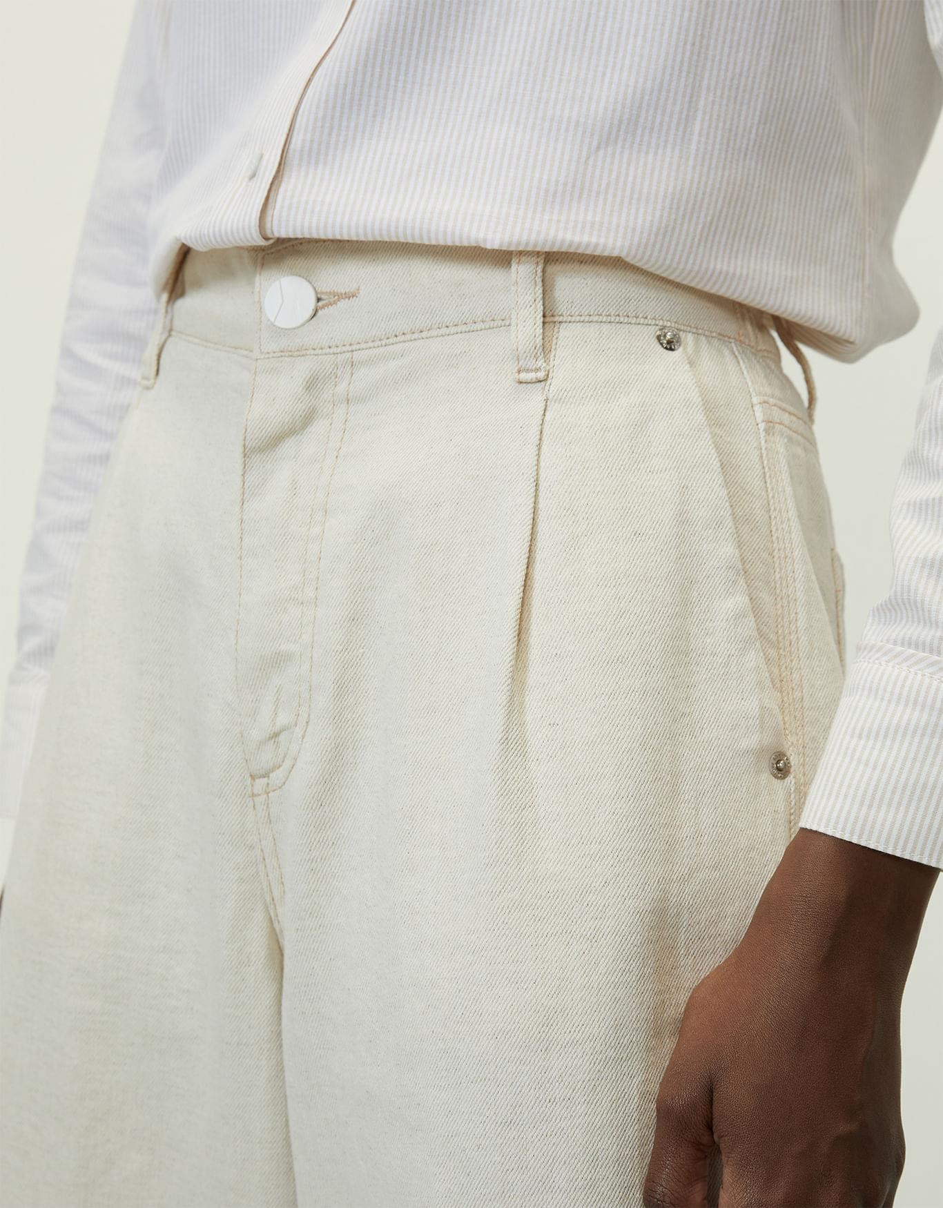 Calça Wide Sarja