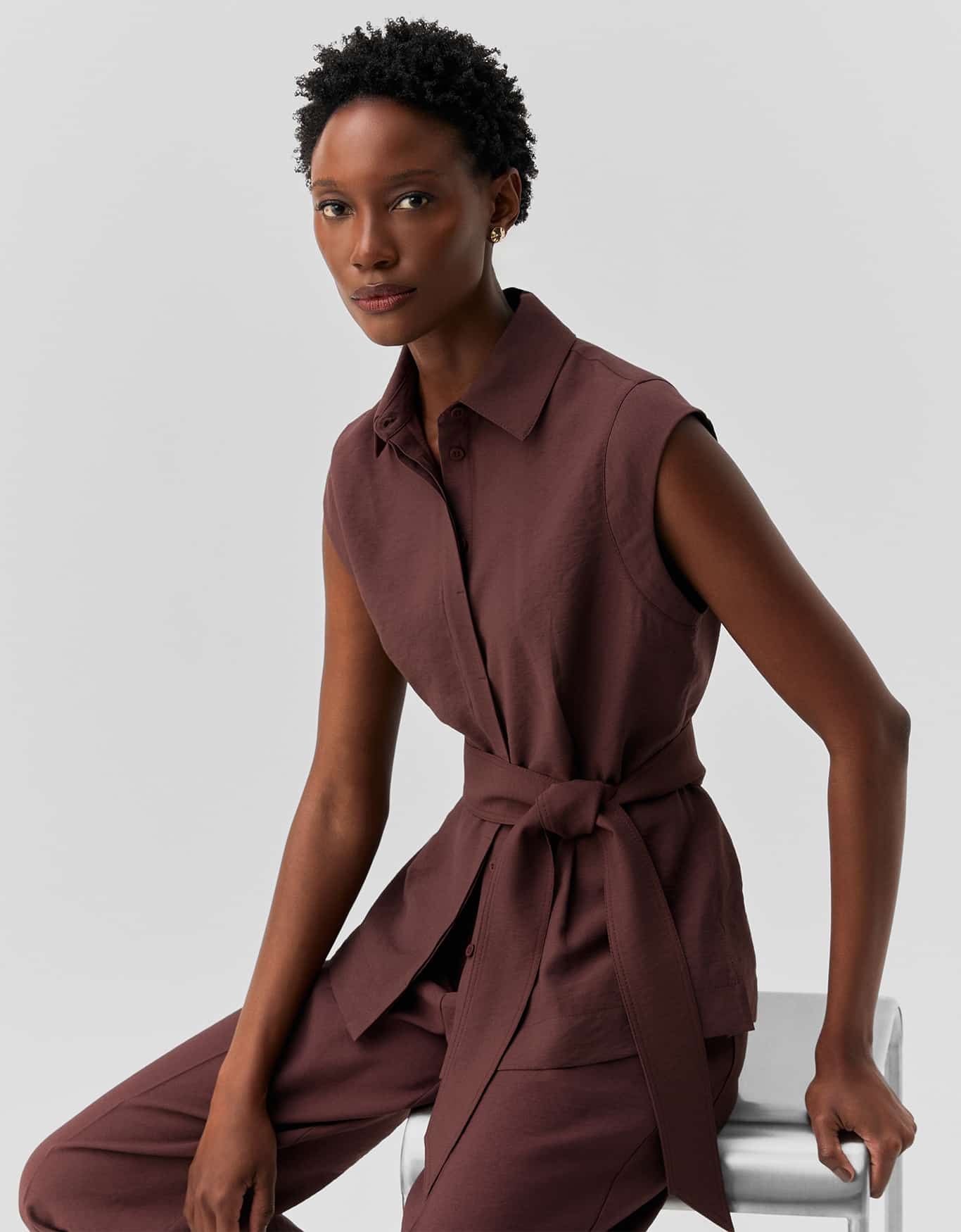 Camisa Alfaiatada Com Faixa