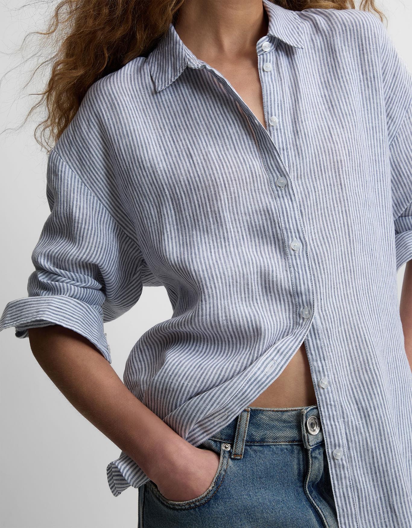 Camisa Ampla Fio Tinto