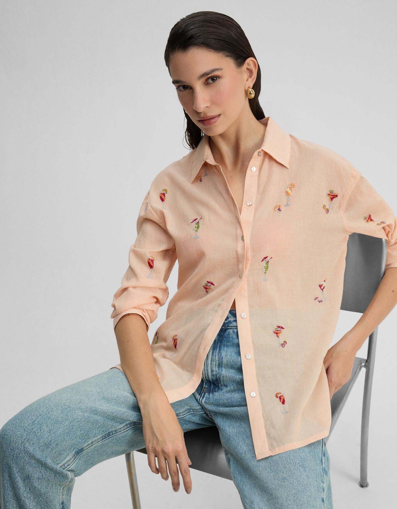 Camisa Bordado Drinks