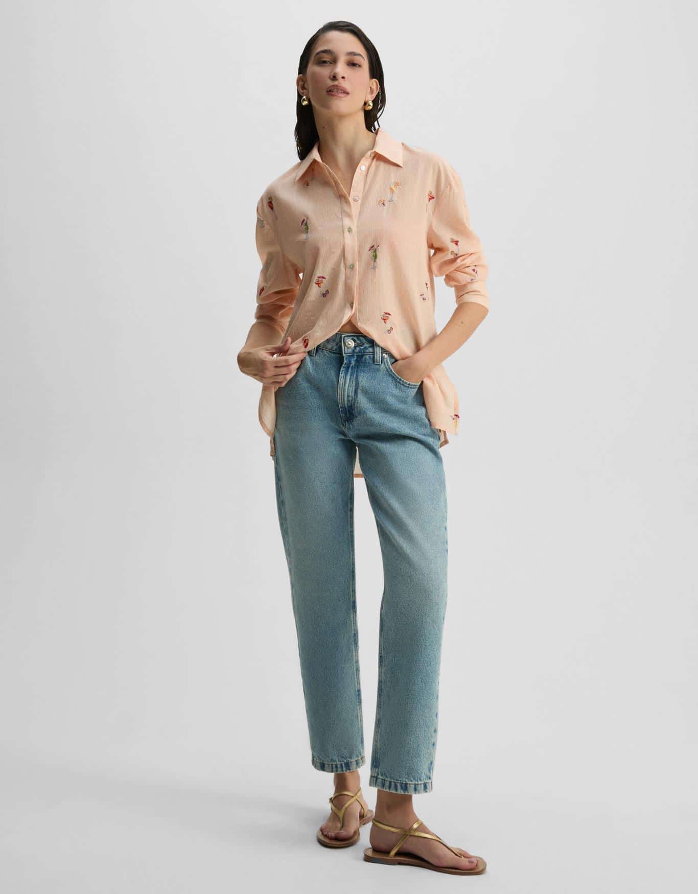 Camisa Bordado Drinks