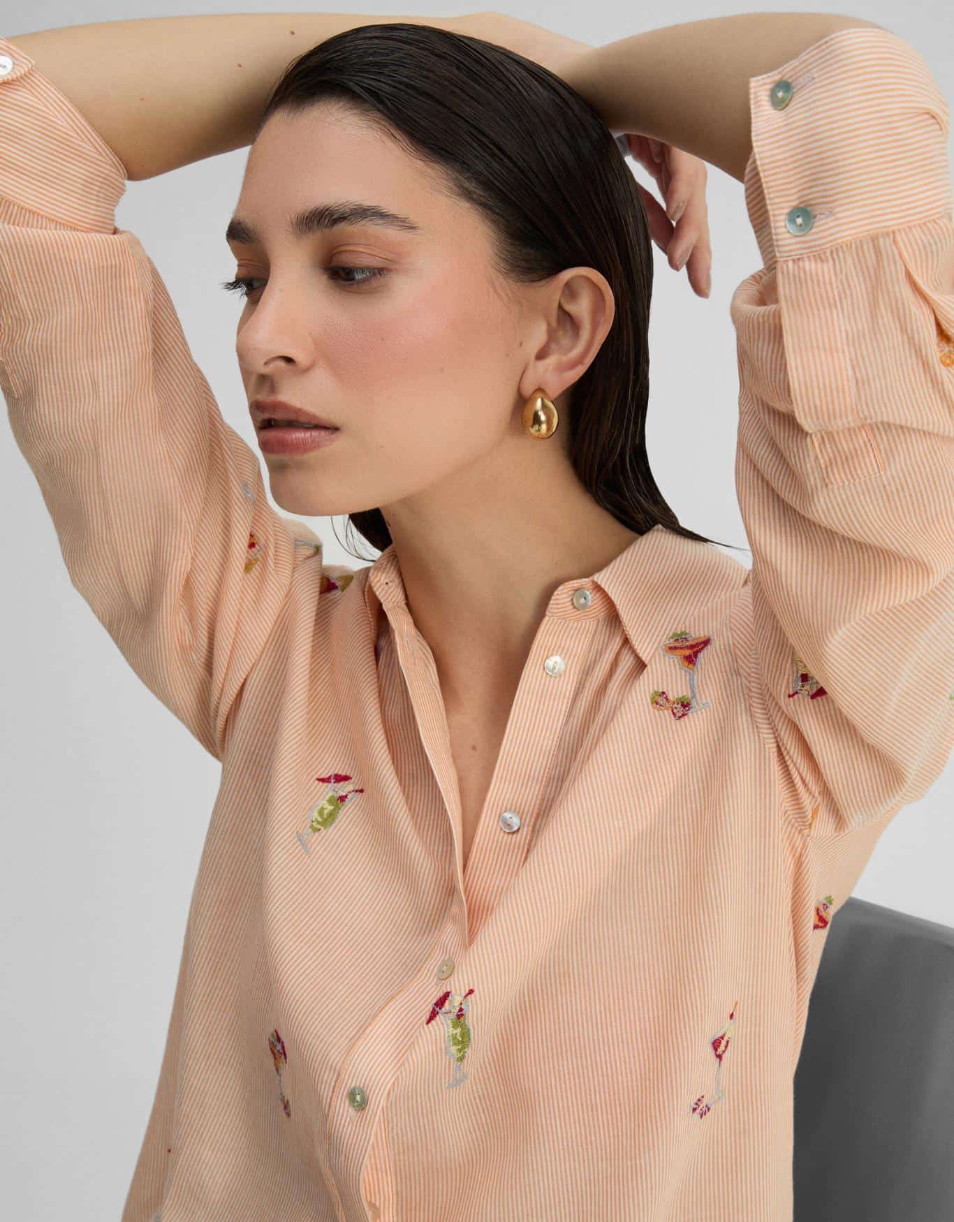 Camisa Bordado Drinks