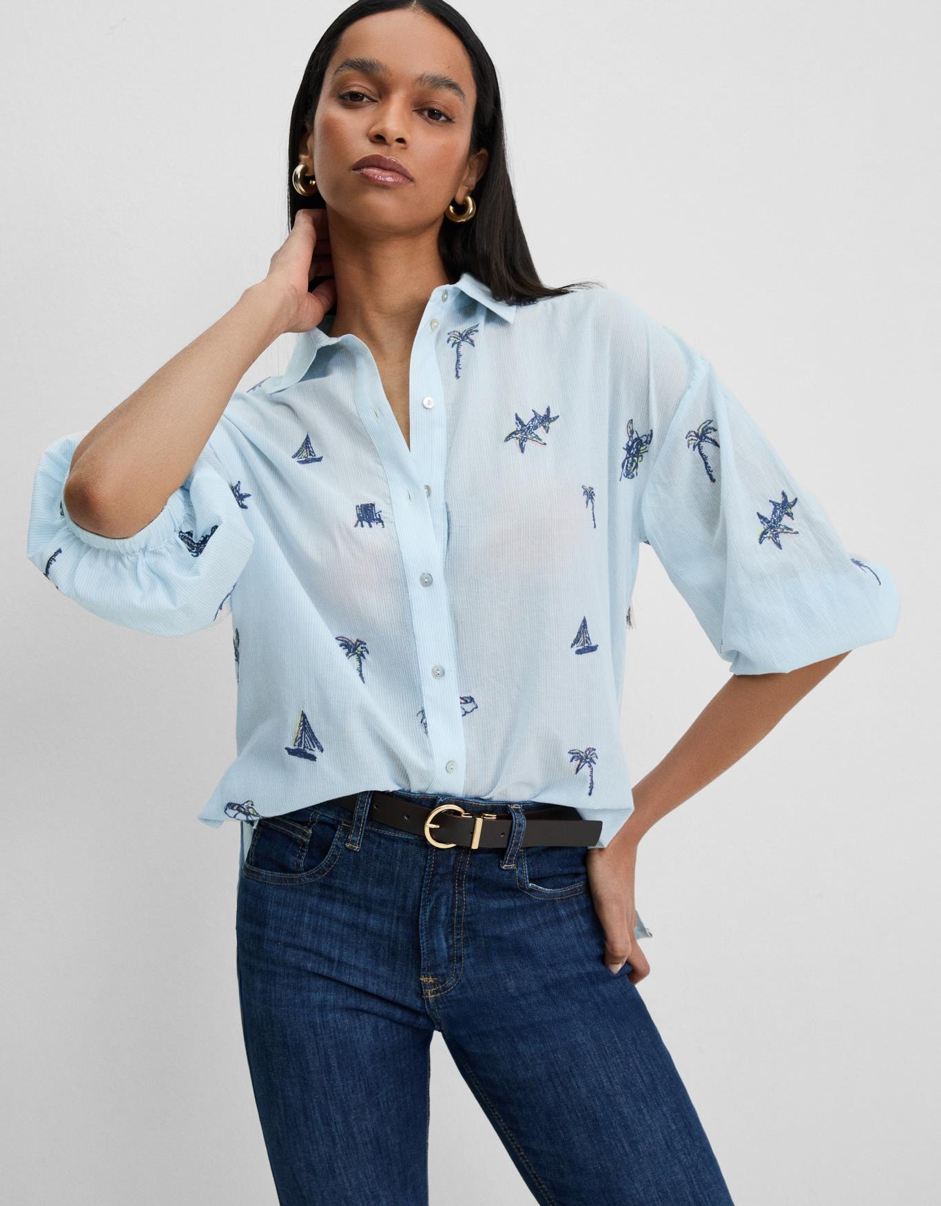 Camisa Bordado Verão