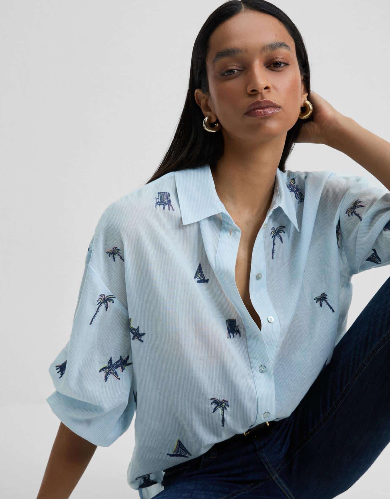 Camisa Bordado Verão